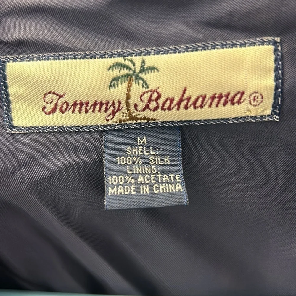 Tommy Bahama Men’s Silk Black Casual 3 Button Blazer Size M